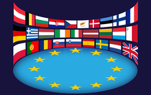 EU flags