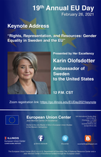 19th Annual European Union Day: Keynote Address by Karin Olofsdotter, Ambassador of Sweden to the United States